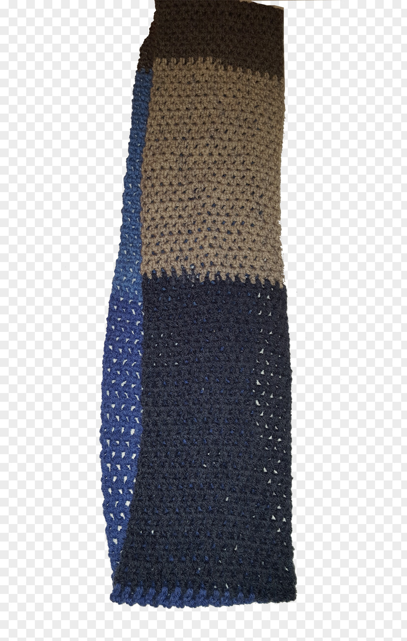 Blue Scarf Crochet Kerchief Afghan Pattern PNG