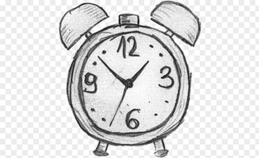 Clock Alarm Clocks Drawing Flip Sketch PNG