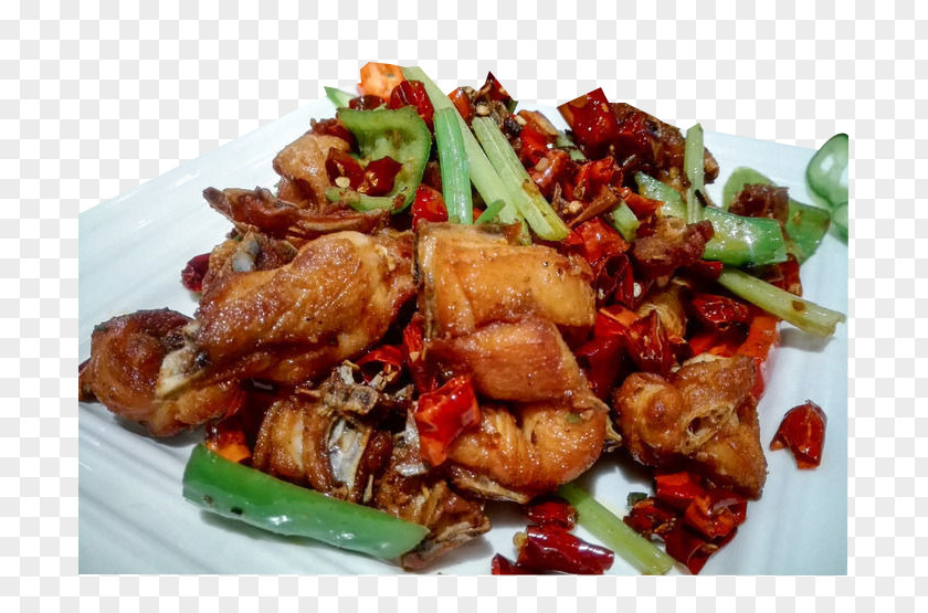 Delicious Spicy Chicken Twice Cooked Pork Kung Pao Laziji Hot PNG