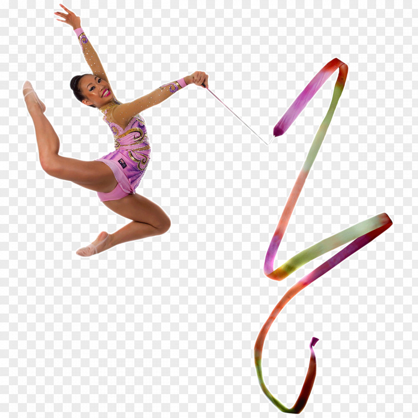 Leaping Ribbon Ballet Dancer Photography PNG