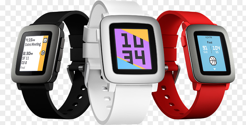 Pebble Time Round Smartwatch STEEL PNG