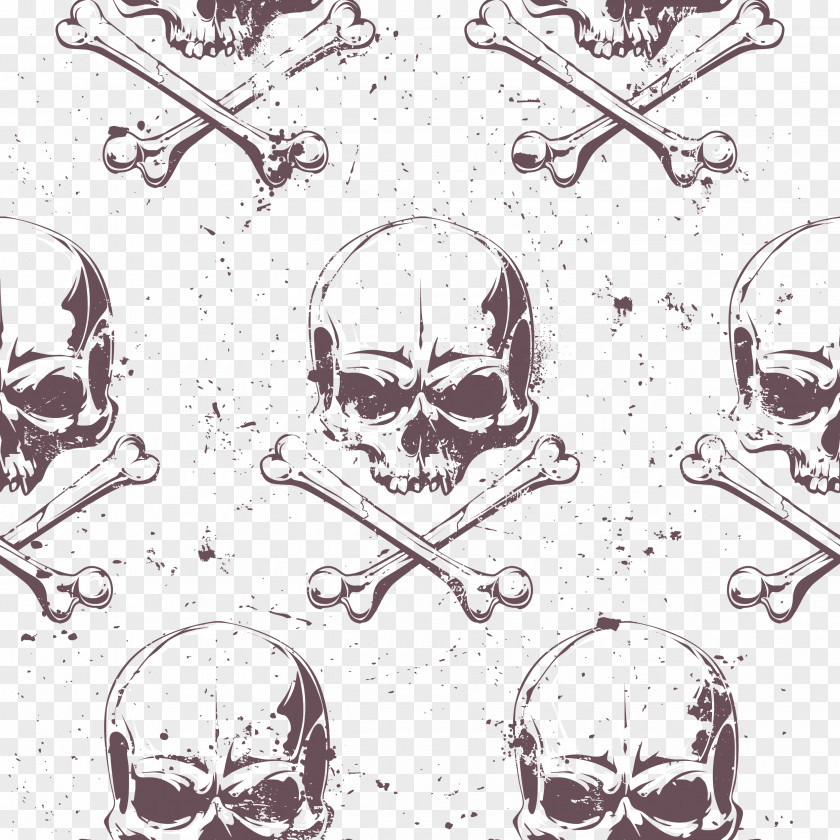 Pirate Flag Decorative Background Vector Material Euclidean Piracy Skull Illustration PNG