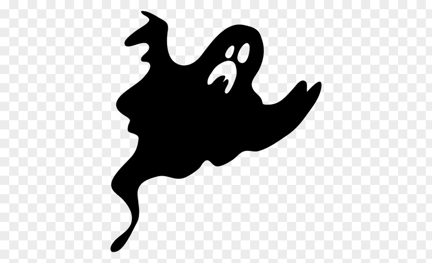 Silhouette Ghost Graphic Design PNG