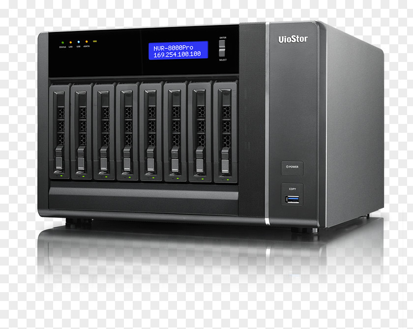 Viostor Network Video Recorder Vs8148urp Pro Storage Systems QNAP Systems, Inc. Computer Servers Television PNG