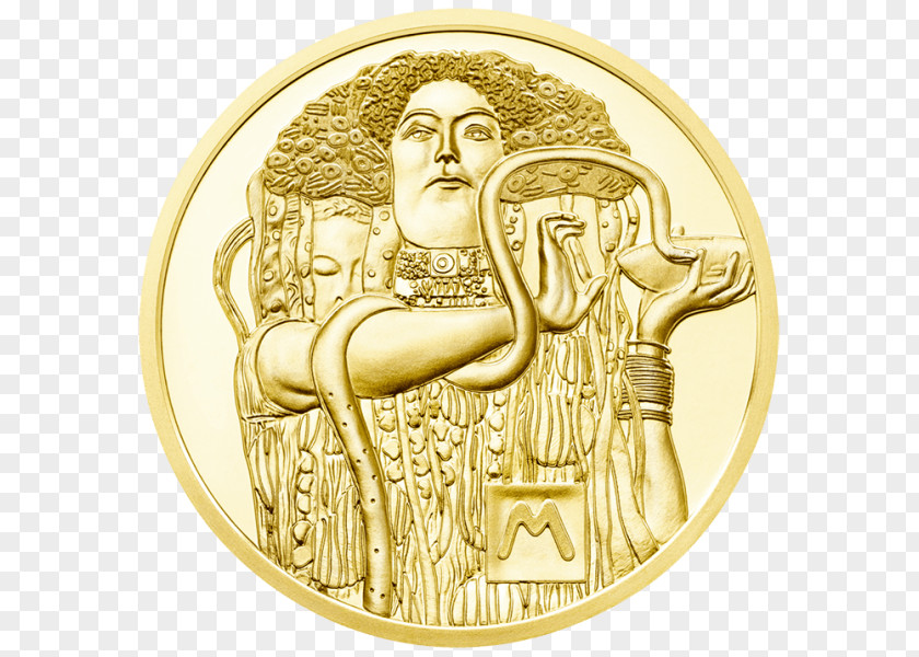 Coin Gustav Klimt The Kiss Portrait Of Adele Bloch-Bauer I Austrian Mint PNG