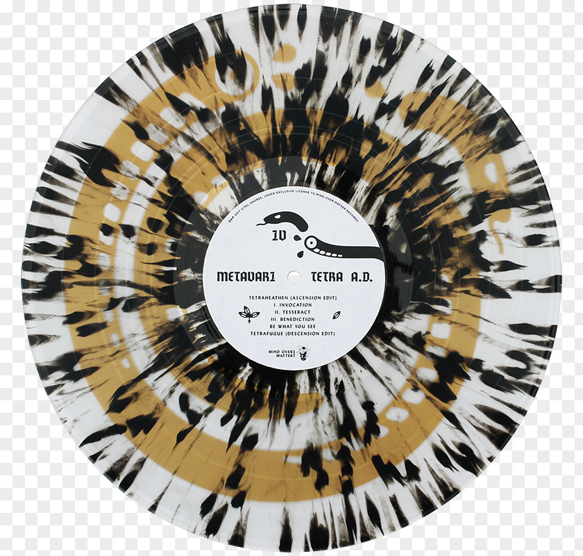 Gold Splatter Tetra A.D. Glassfield Split Mind Over Matter Records Sunndrug PNG