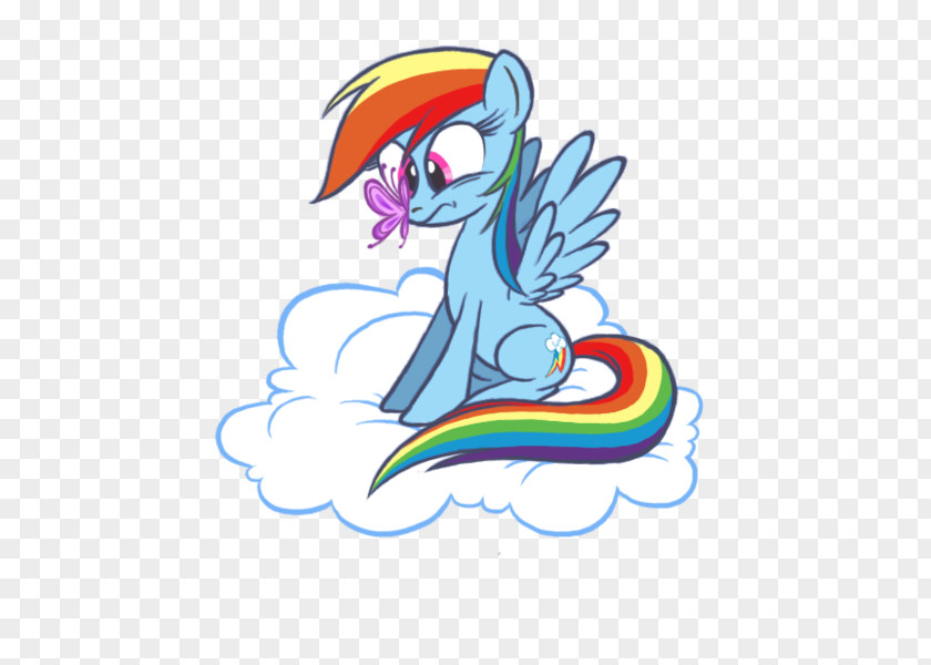 Little Pony Rainbow Dash Cloudsdale Horse Illustration PNG