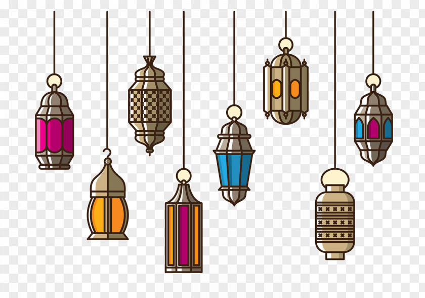 Islamic Chandelier Paper Lantern PNG