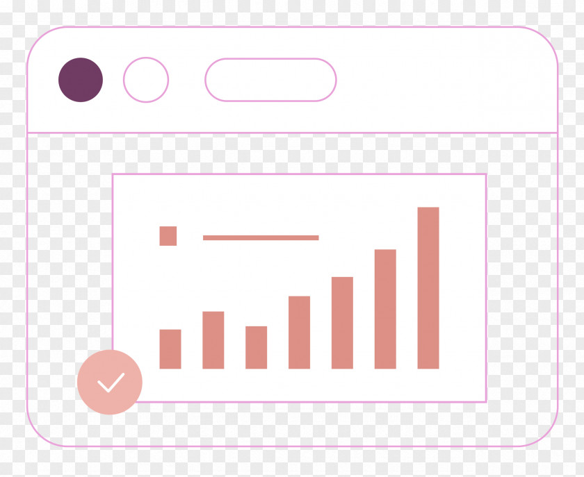 Logo Line Diagram Paper Pink M PNG