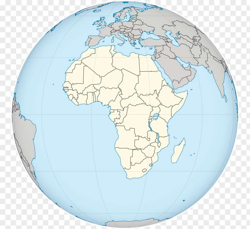 Yellow Globe Earth World Rwanda Map PNG
