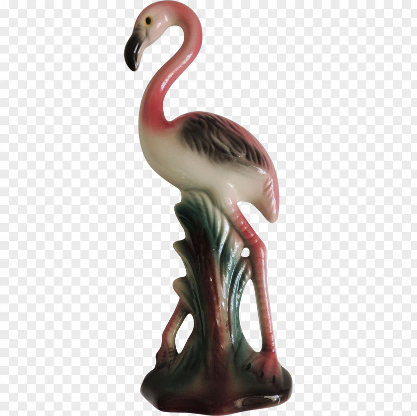 Flamingo Water Bird Beak Figurine PNG