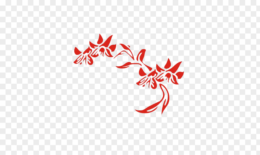 Floral Decoration Flat Design PNG