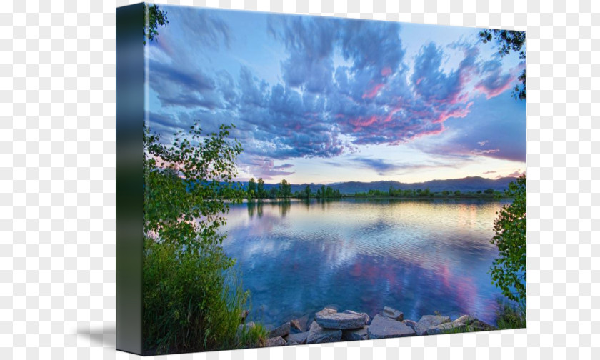 Painting Pond Picture Frames Inlet Sky Plc PNG