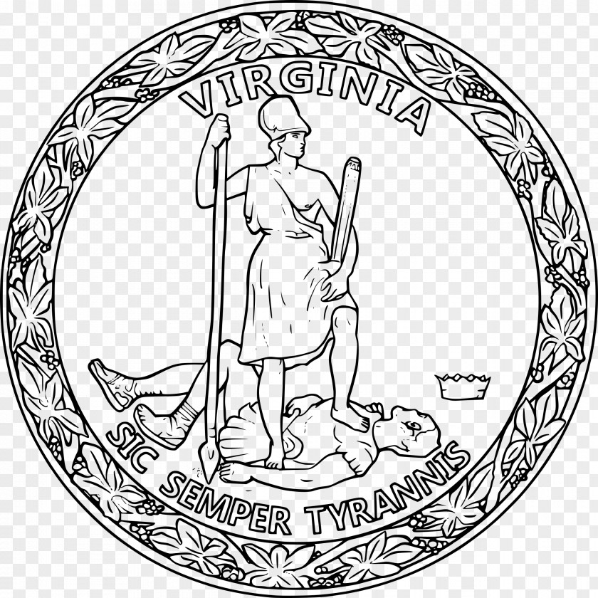 Seal Flag And Of Virginia Florida Clip Art PNG