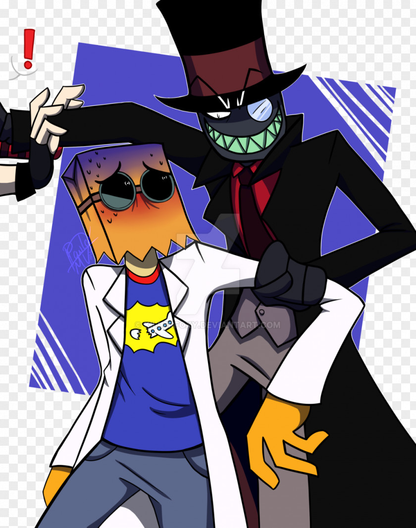 Sorry Black Hat Supervillain Fiction Fan Art PNG