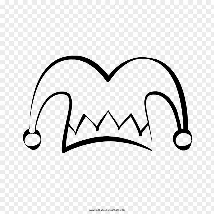 15 Coloring Book Drawing Jester Black And White PNG
