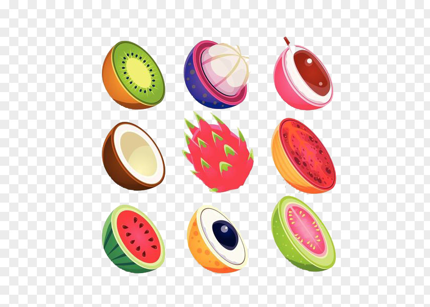 9 Kinds Of Melons And Fruits Tropical Fruit Papaya Illustration PNG