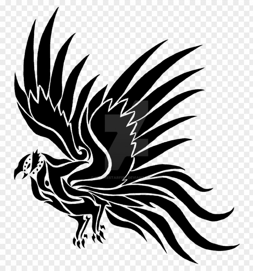 Black Crow Tattoo Drawing Blackbird Stencil PNG
