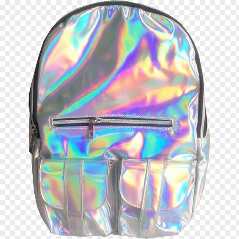 Hologram Backpack Handbag Holography Drawstring PNG
