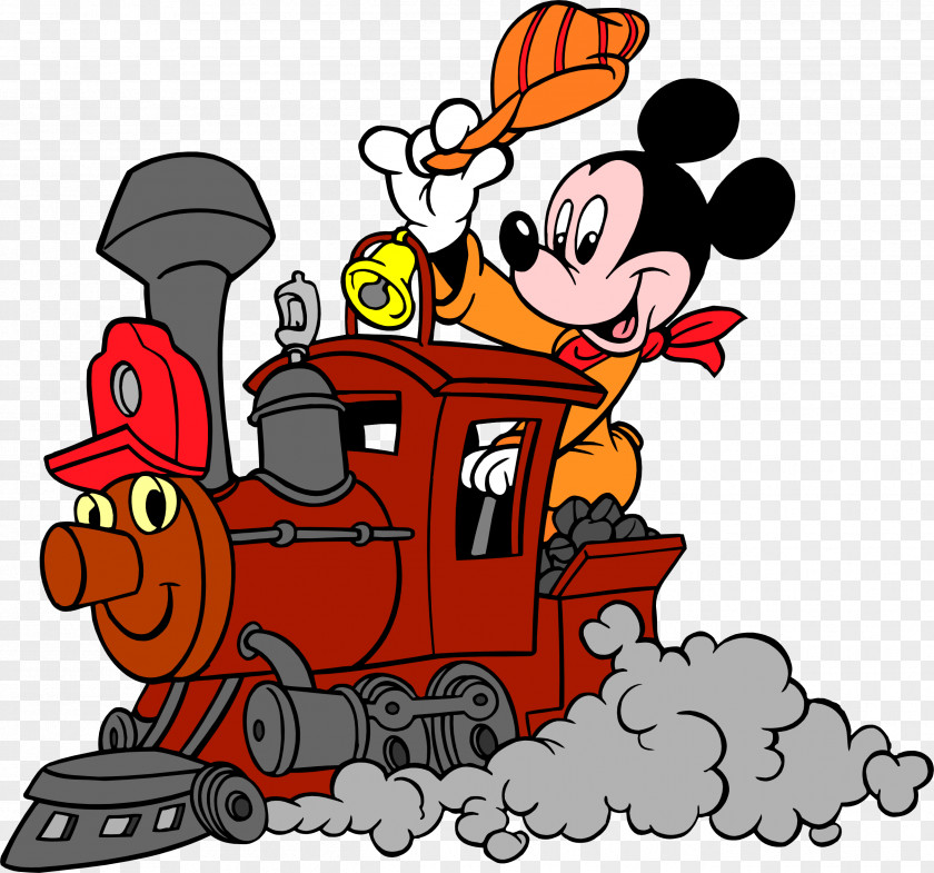 The Seven Wonders Mickey Mouse Train Minnie Daisy Duck Rail Transport PNG
