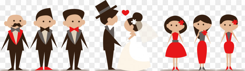 Wedding Villain Invitation Bridegroom Cartoon PNG