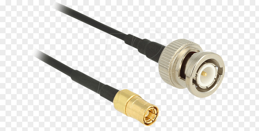 Coaxial Antenna Cable Electrical Connector BNC SMB PNG