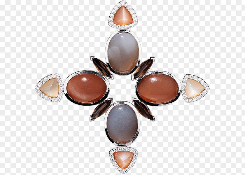 Gemstone Earring Body Jewellery Brooch PNG