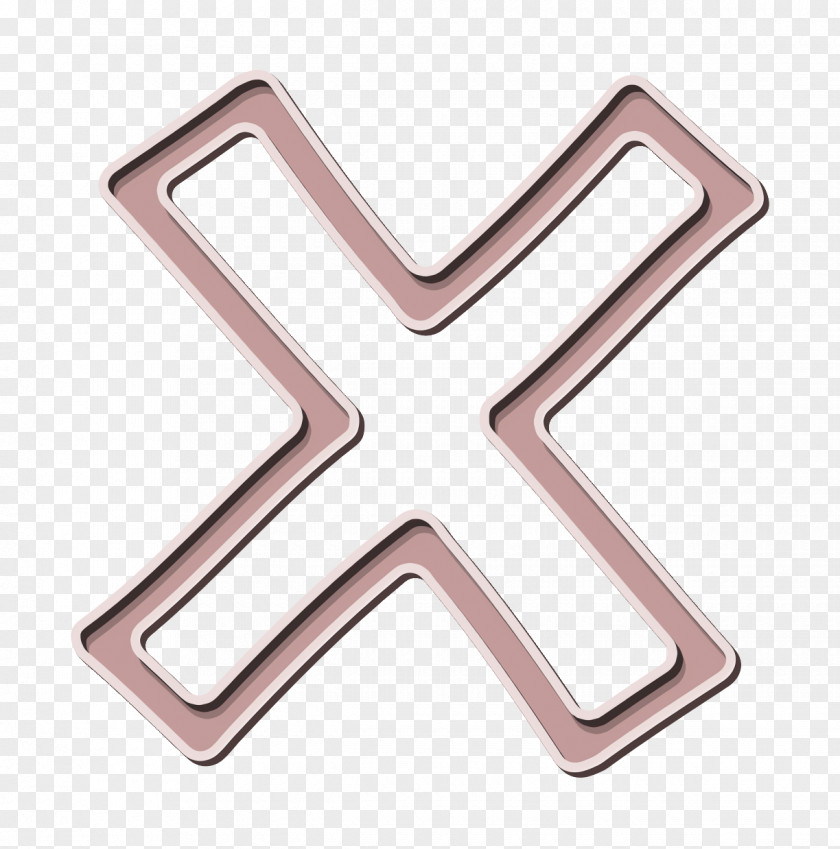 Hand Drawn Icon Cross Interface PNG