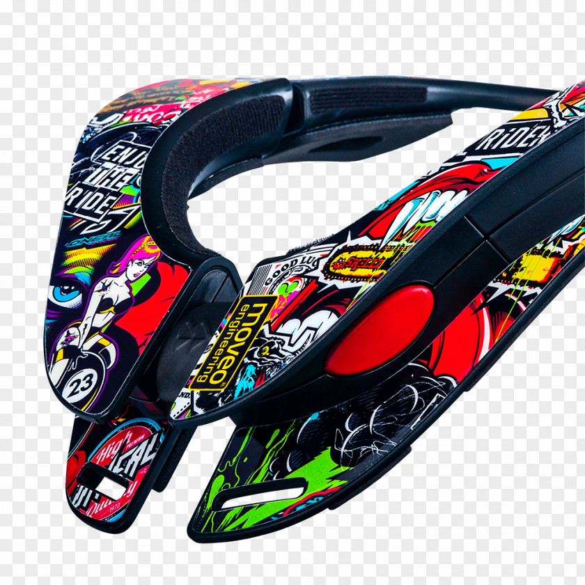 Motocross Race Promotion Bicycle Helmets Cervical Collar Crank Neck PNG