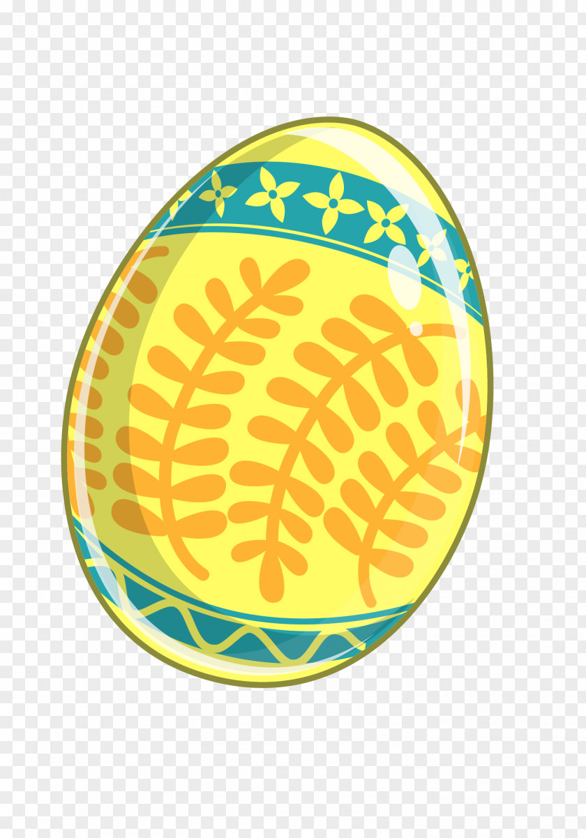 Painted Yellow Eggs Gratis Euclidean Vector PNG