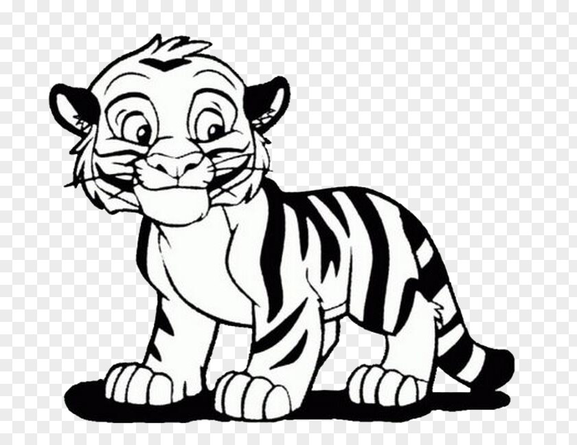 Tiger Bengal Coloring Book Lion Cuteness Child PNG