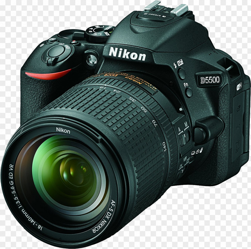 Camera Nikon D5500 AF-S DX Nikkor 18-140mm F/3.5-5.6G ED VR D3400 D5600 Format PNG
