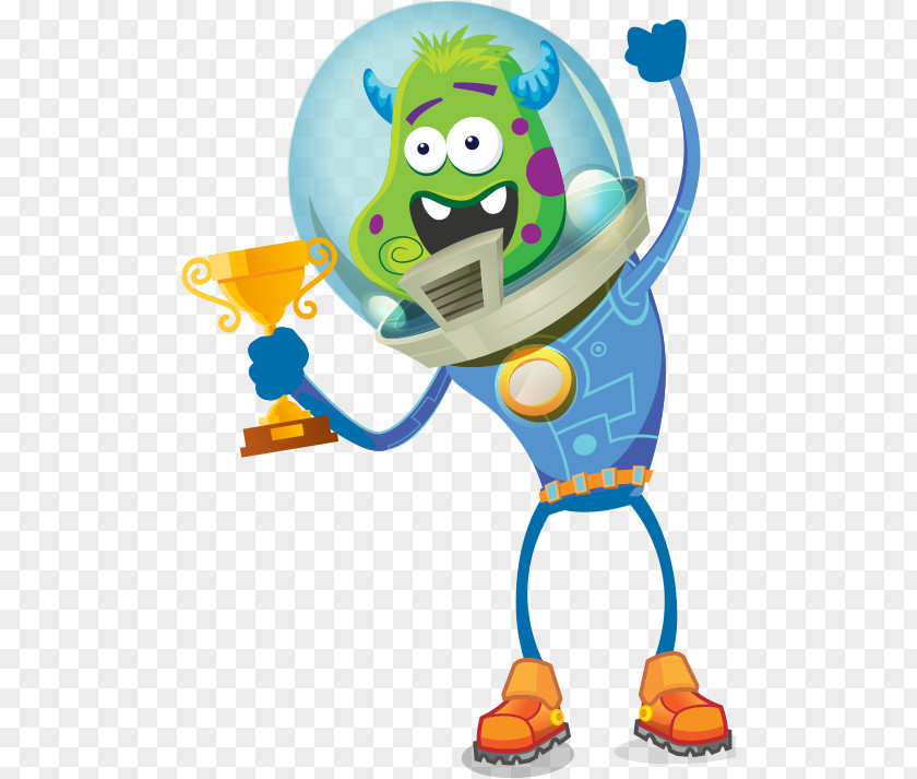 Cartoon Extraterrestrial Life Education Background PNG