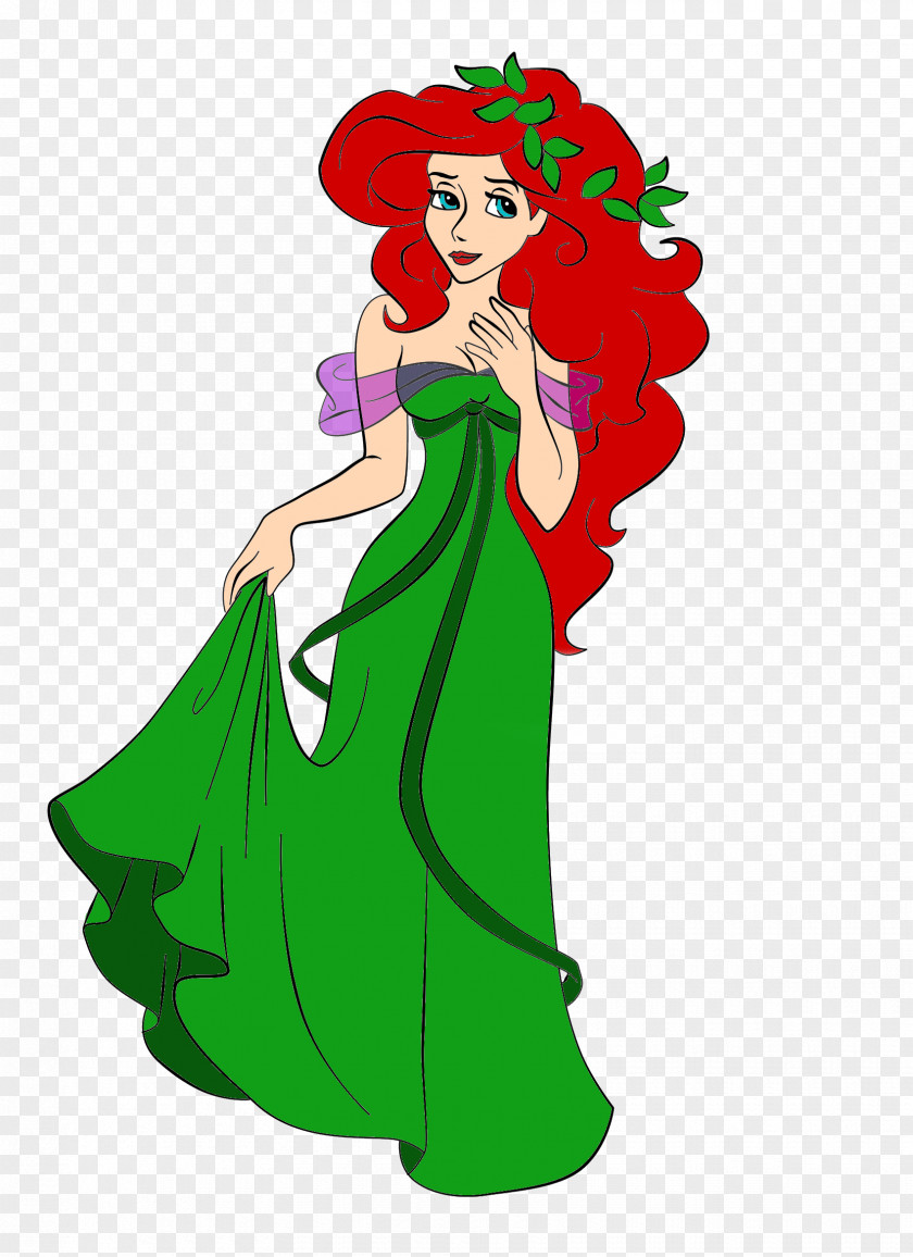 Disney Princess Ariel The Little Mermaid Queen Athena Giselle Aurora PNG