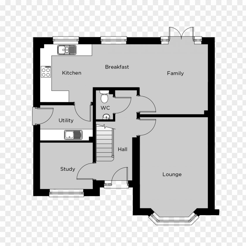 Ground Floor Plan PNG