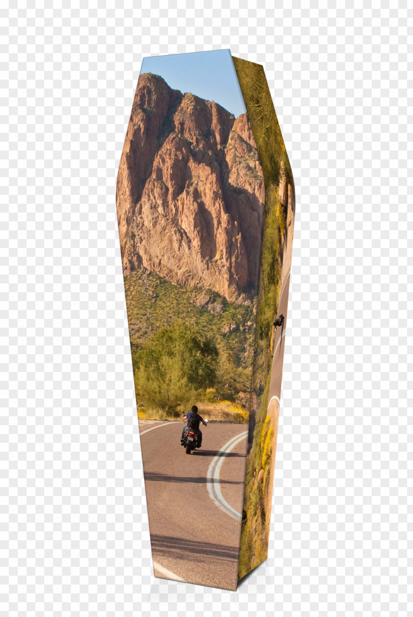 Motorcycle Wood Coffin PNG