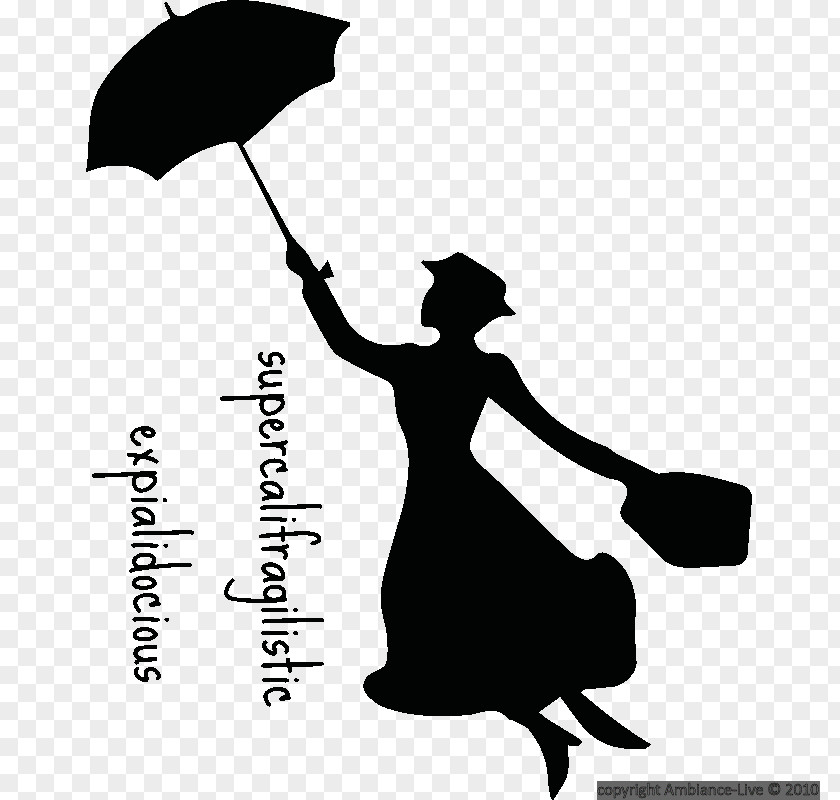Silhouette North Iowa Community School District Mary Poppins Art Illustration PNG