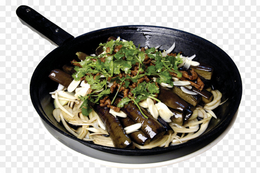 Wok Eggplant Yakisoba American Chinese Cuisine Vegetarian Of The United States PNG