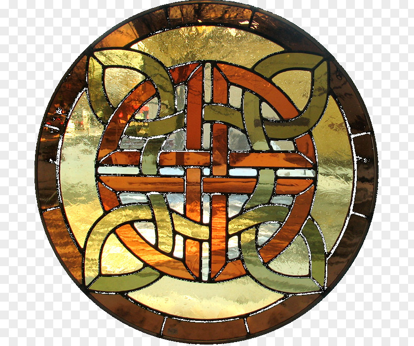 Celtic Christianity Stained Glass Symbol Knot Celts Art PNG