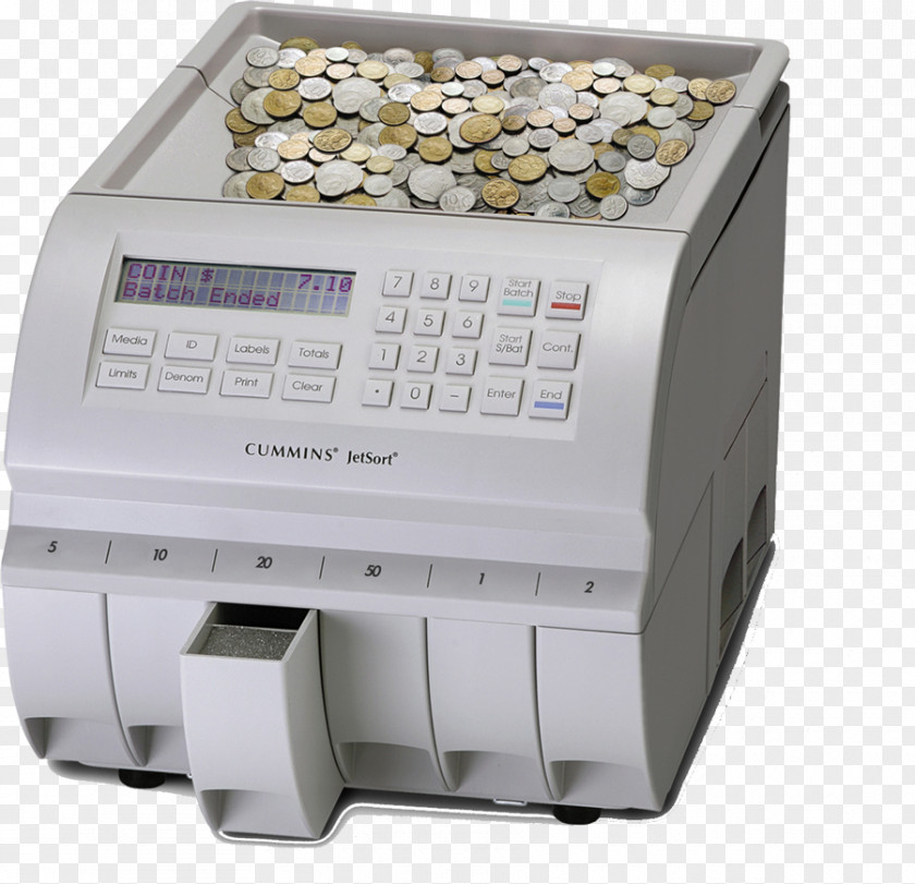 COUNTER Coin Currency-counting Machine Counter Cummins Allison PNG