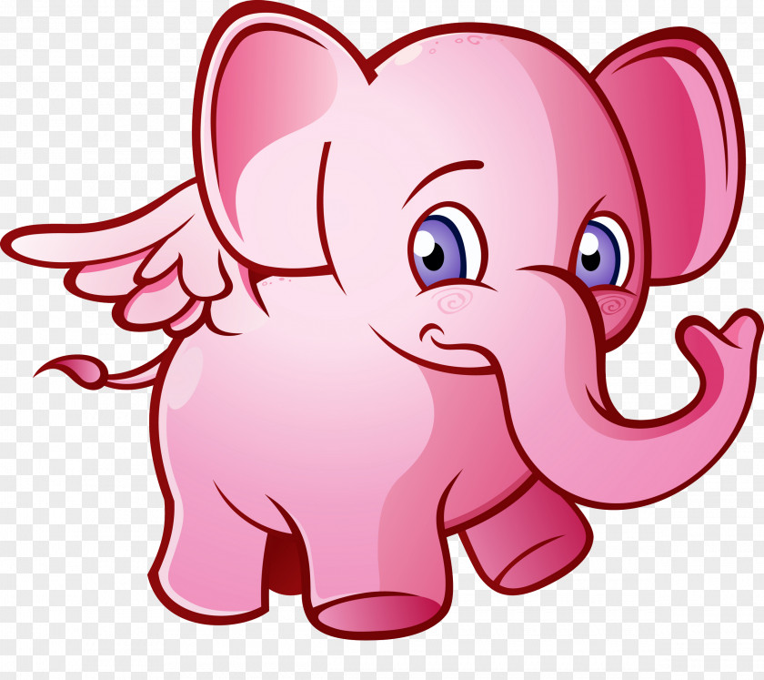 Elephant Drawing Seeing Pink Elephants Royalty-free Clip Art PNG