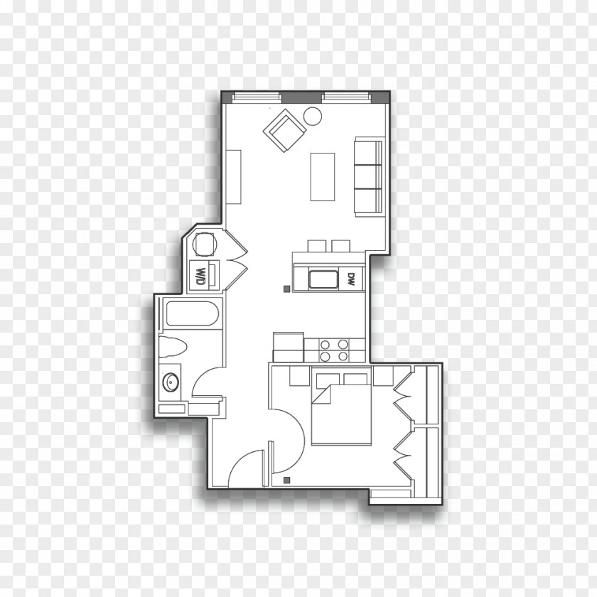 House Floor Plan Square PNG