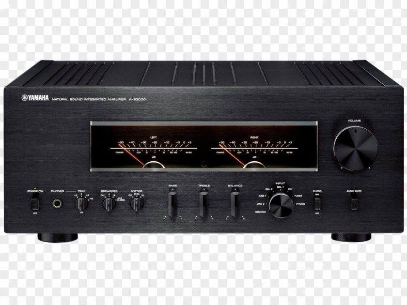 Integrated Amplifier Guitar Audio Power Yamaha A-S3000 High Fidelity PNG
