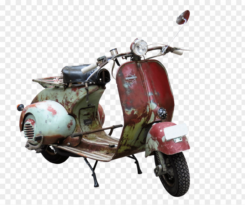 Old Couch Scooter Vespa Motorcycle Moped PNG