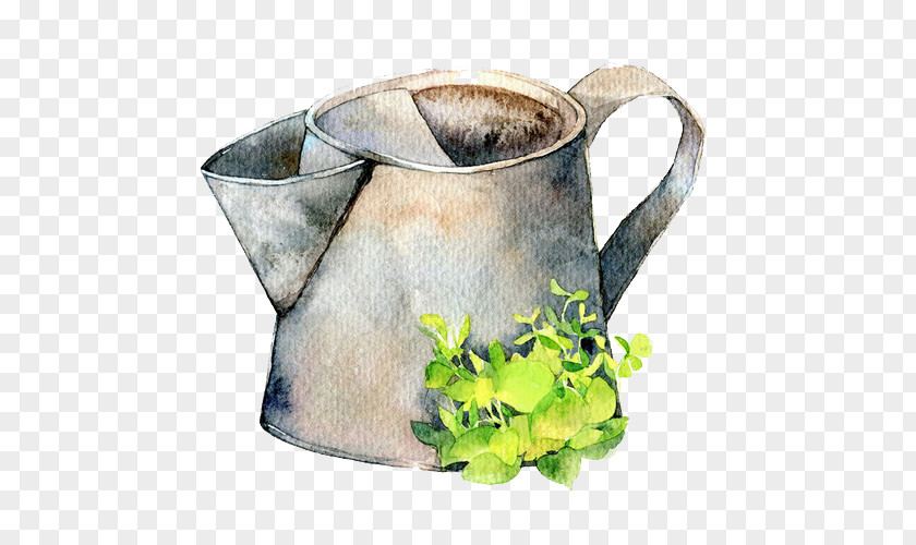 Watercolor Kettle Painting Jug Illustration PNG