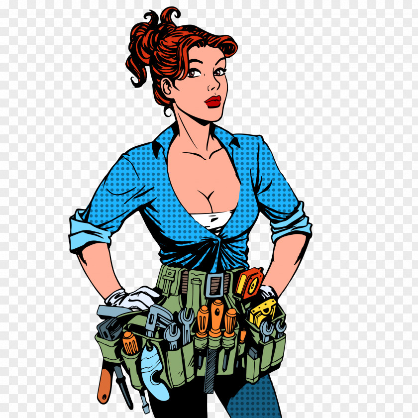 Women And Tools Technique Woman Craft Job Scheybeeck PNG