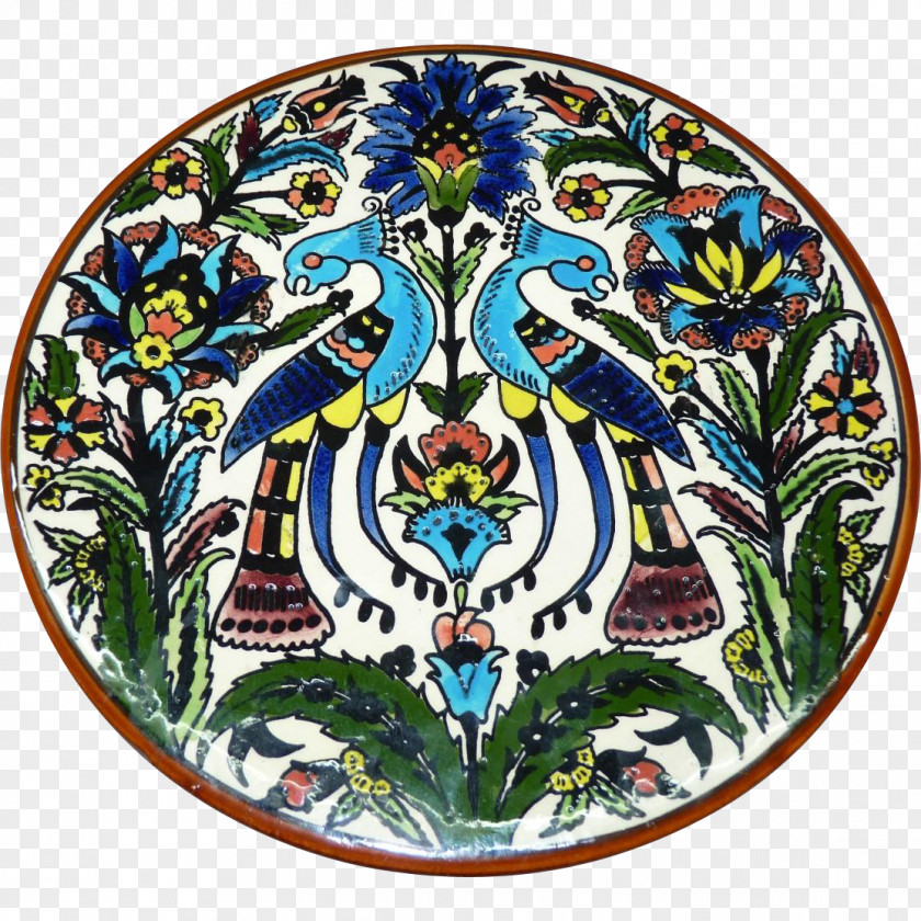 Ceramic Mandala Sacred Geometry Tile Pattern PNG