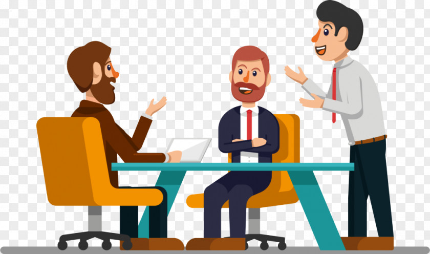 Employment Interaction People Conversation Cartoon Social Group Job PNG