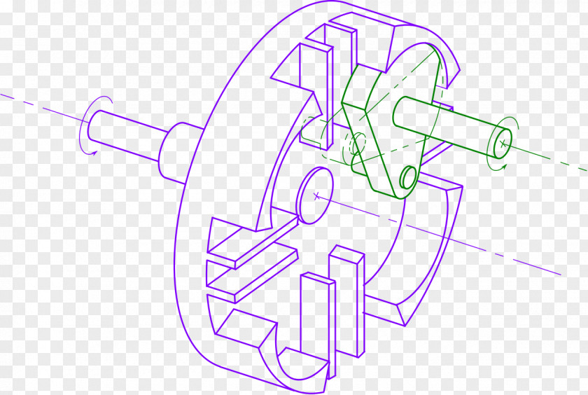 Geneva Drive Mechanism Gear Rotation PNG