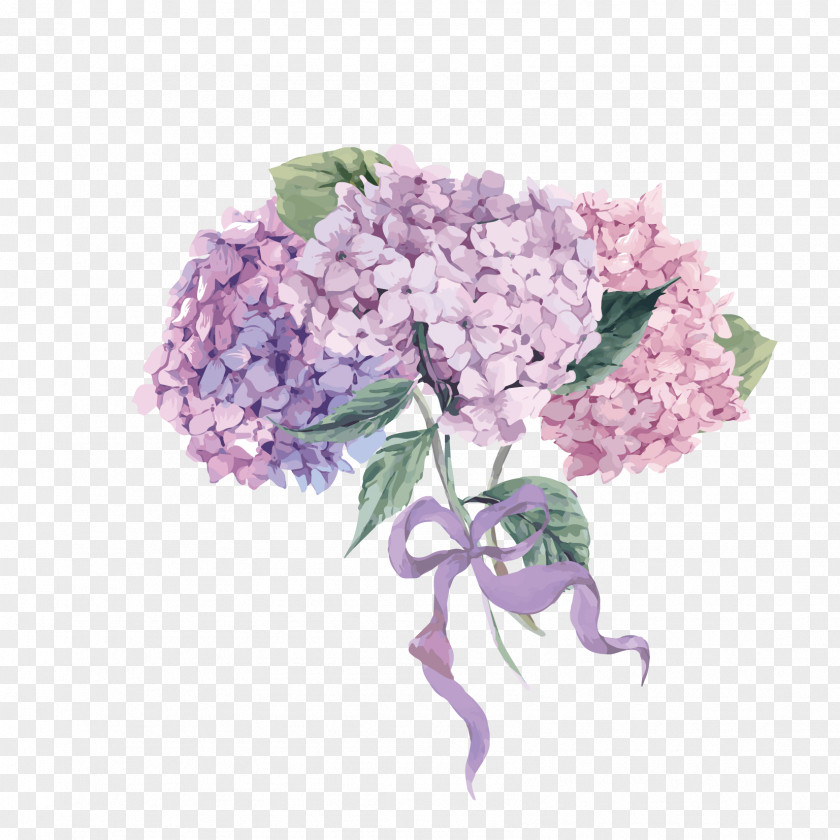 Hand-painted Bouquets Free To Download Flower Hydrangea Royalty-free Illustration PNG